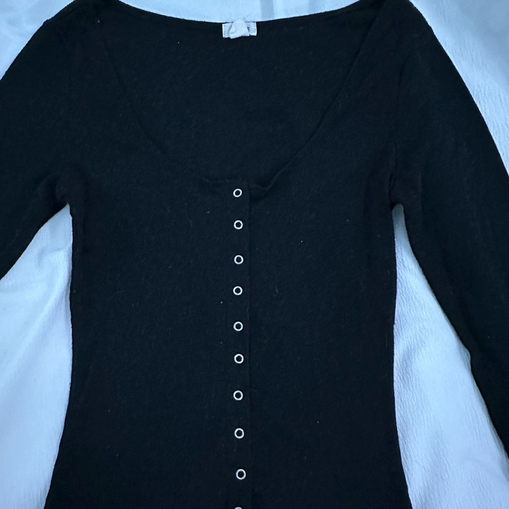 Black Long Sleeve Top